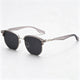 Translucent Gray & Silver Frame / Dark Gray Lens / One Size