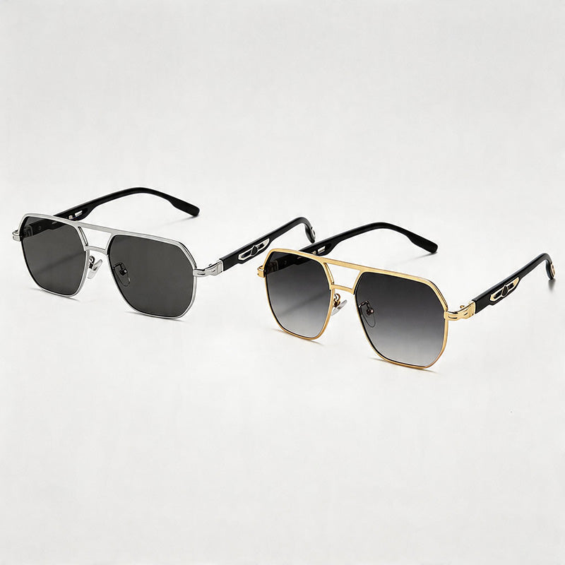 Retro Aviator Double-Bridge Su - Shopdayla Wholesale - #9458