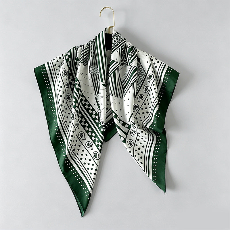 Animal‑Stripe Print Large Squa - Shopdayla Wholesale - #1650