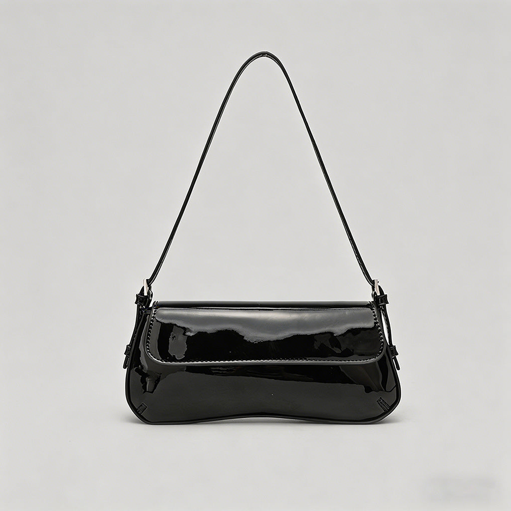 Patent Leather Baguette Should - Shopdayla Wholesale - #1394