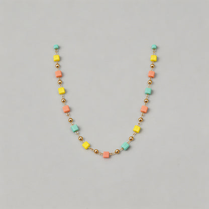 Vibrant Multicolor Cube Beaded - Shopdayla Wholesale - #6834