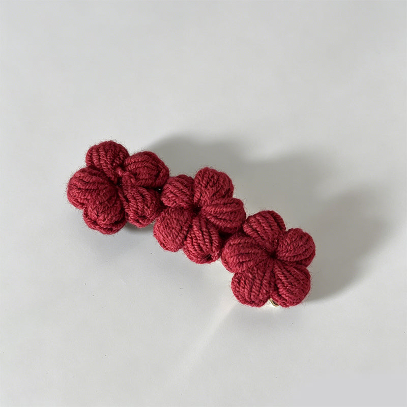 Refined Gradient Woolen Flower - Shopdayla Wholesale - #9106