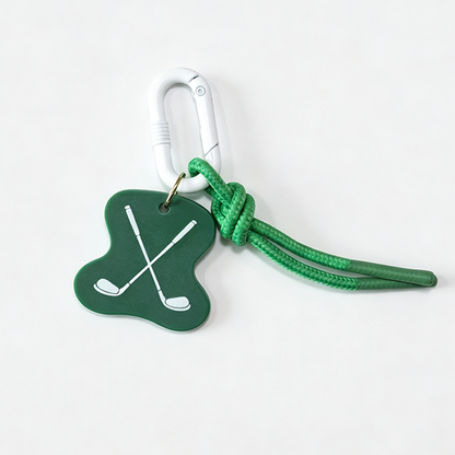 Rope Clip Floral Charm Keychain