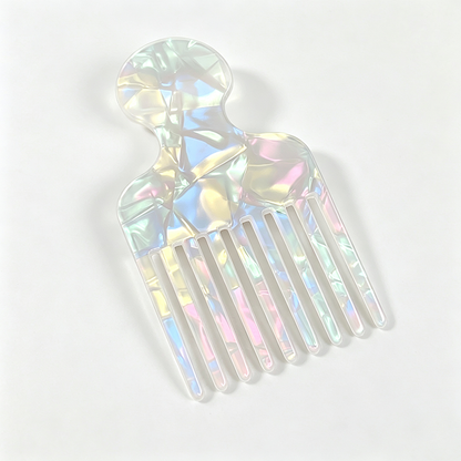 Acetate Wide Tooth Hair Pick Comb