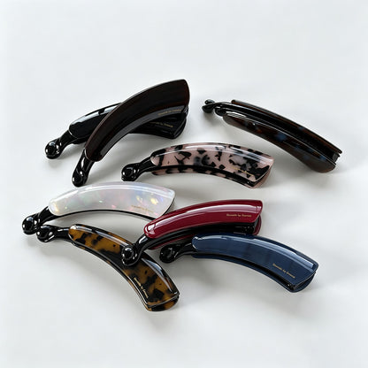 Solid Color Acetate Banana Hair Clip