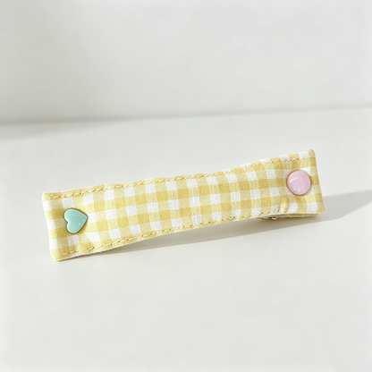 Grid Print Decor Snap Closure Data Cable Organizer