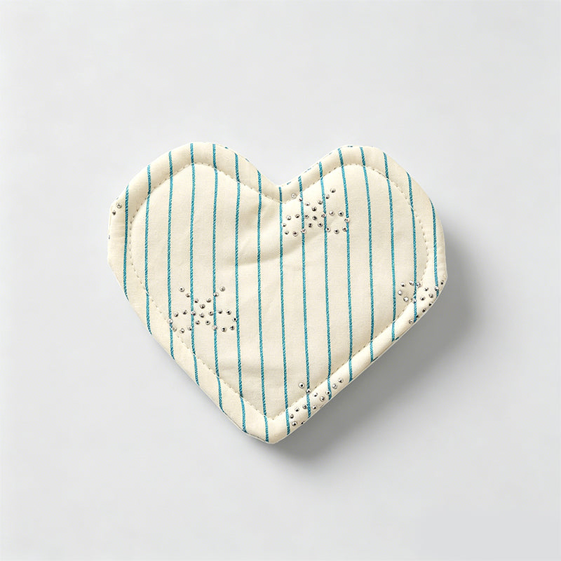 Multi-purpose Fabric Heart Coaster Insulation Pad