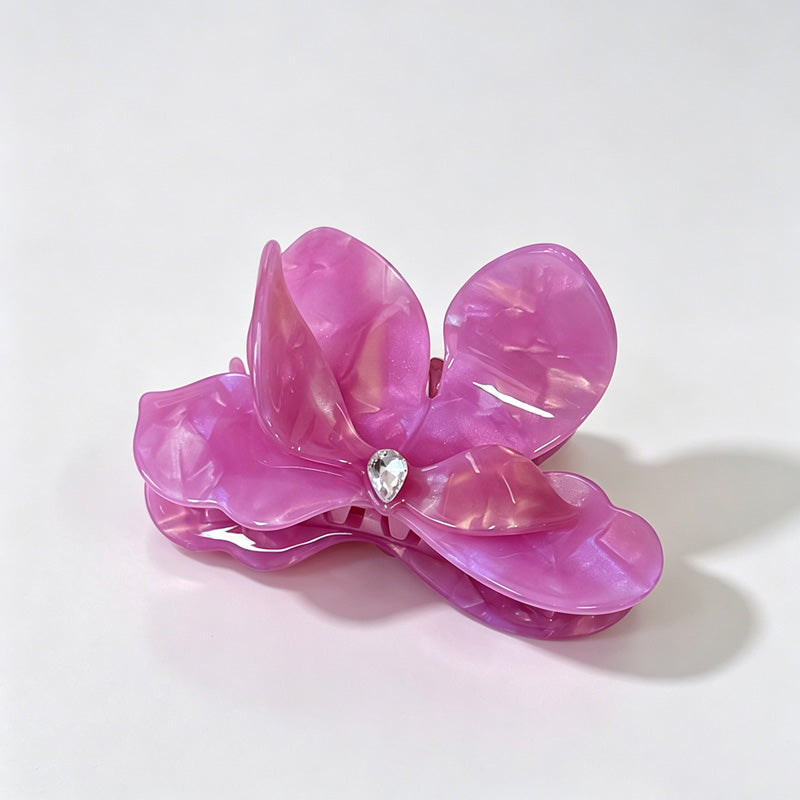 3D Flower Acetate Large Hair Claw