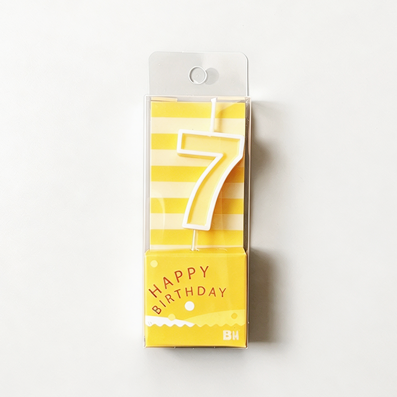 0-9 Pastel Candy Color Number Birthday Candles 10PCS Set