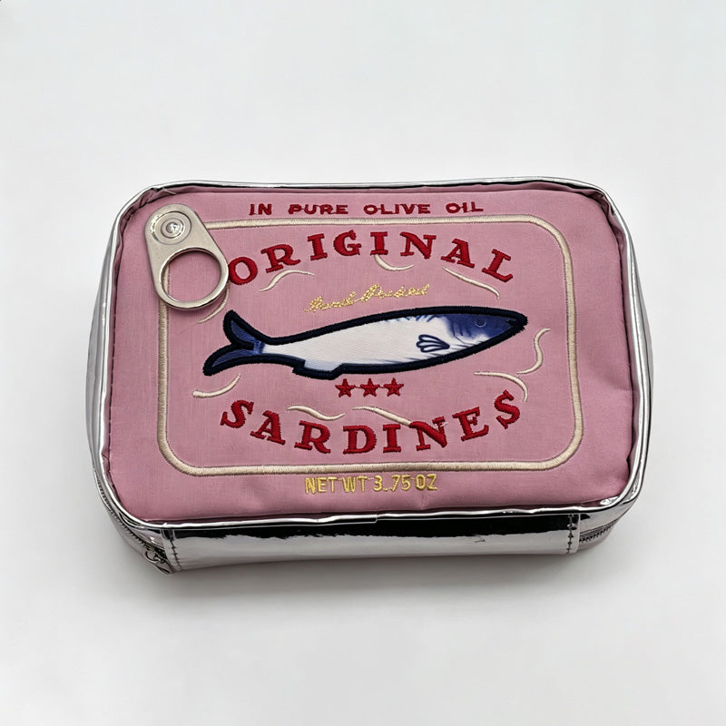 Sardine Can Shaped Zipper Storage Pouch