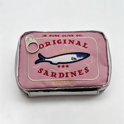 Sardine Can Shaped Zipper Storage Pouch