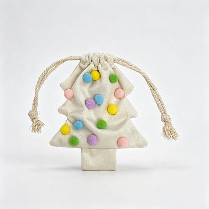 Pom Pom Tree Drawstring Pouch