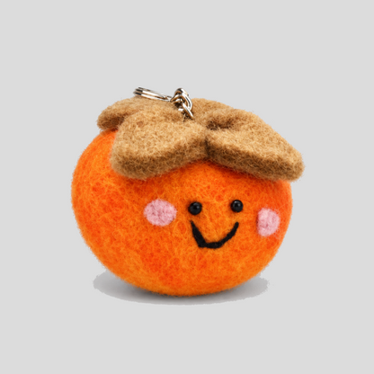 Fruit Shape Smiling Face Keychains
