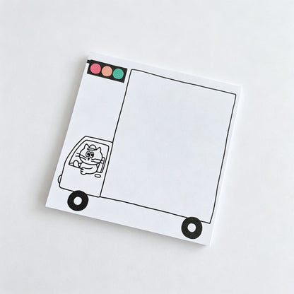 Line‑Art Cat Non‑Sticky Notes
