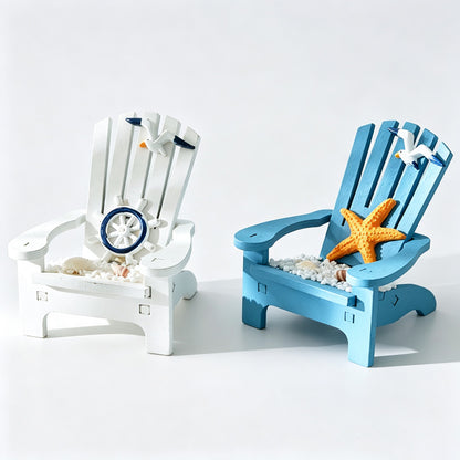 Wooden Beach Chair Figurine