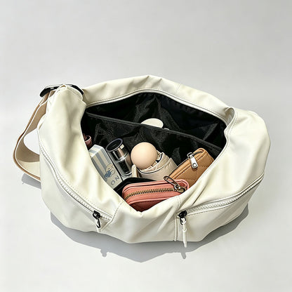 Crescent Nylon Hobo Crossbody Bag