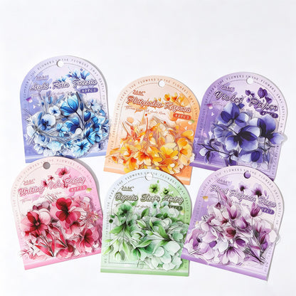 PET Vintage Floral Stickers