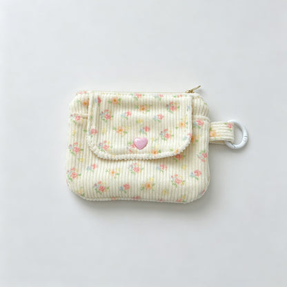 Floral Print Wallet Card Holder