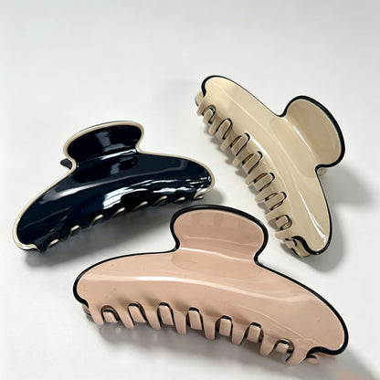 Color Block Shark Hair Claw Clip