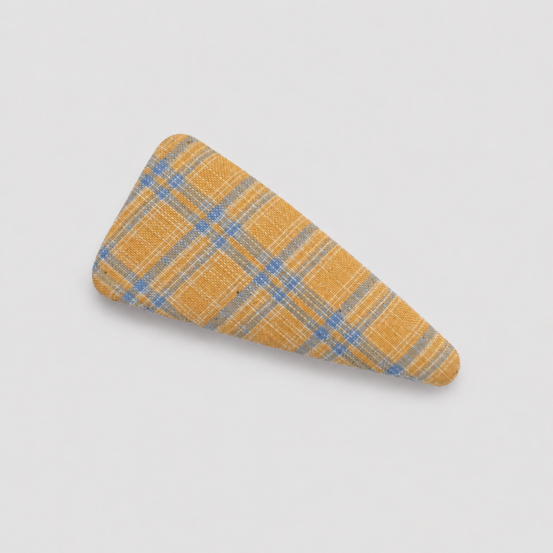 Floral Plaid Triangle Hair Cli - Shopdayla Wholesale - #0402