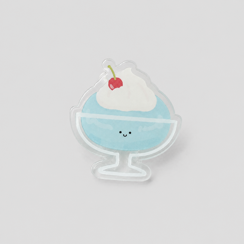 Food Print Transparent Paper Clip