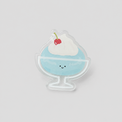 Food Print Transparent Paper Clip