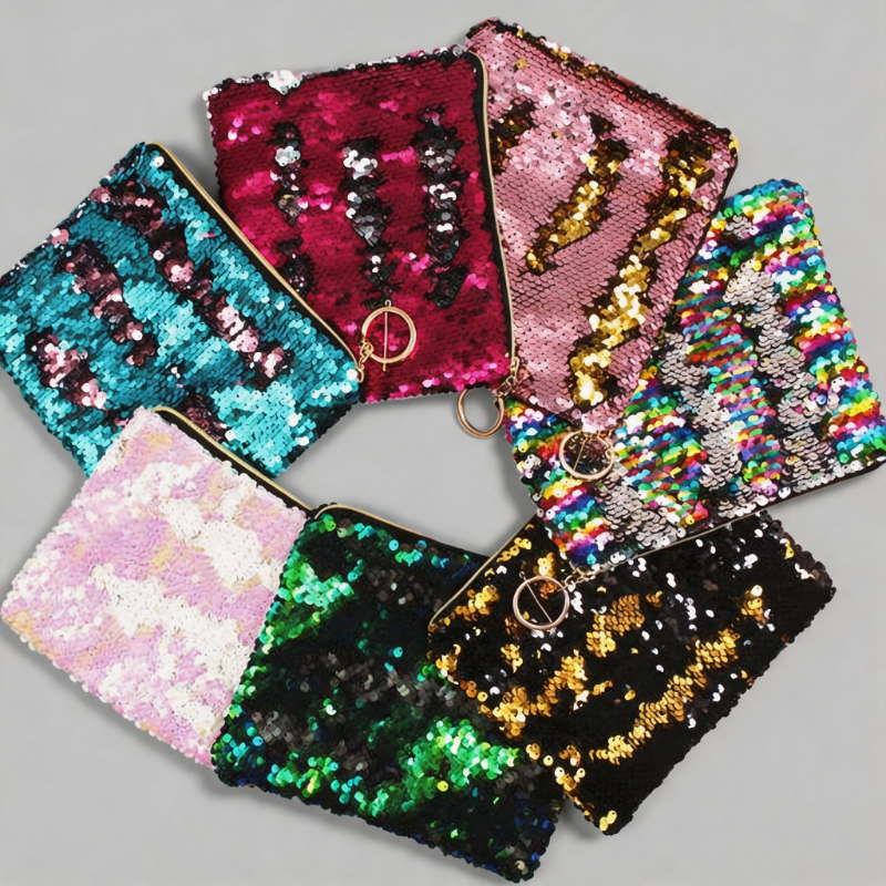 Shiny Sequin Small Portable Ev - Shopdayla Wholesale - #8610