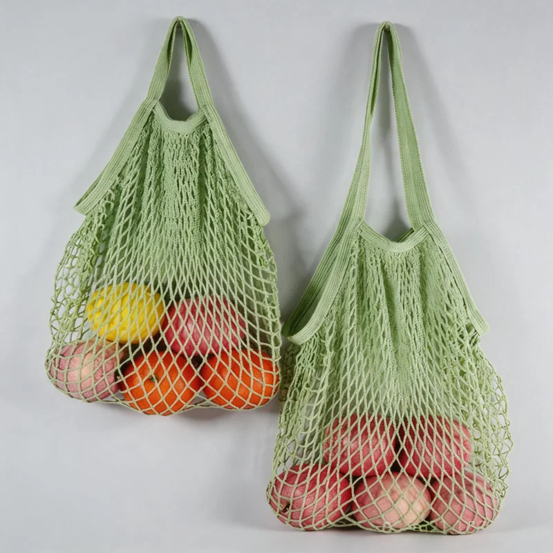 Pastel Hollow-out Mesh Shoulder Bag
