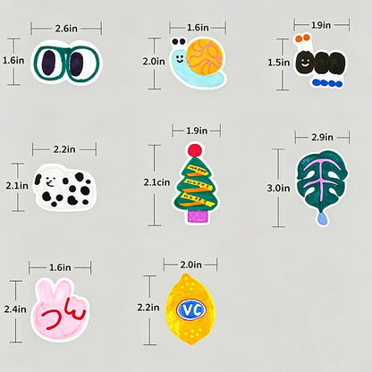 Printed Pattern Acrylic Fridge Magnet