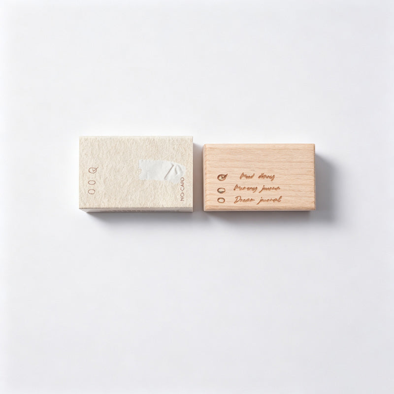 Beech Wood Rubber Stamp