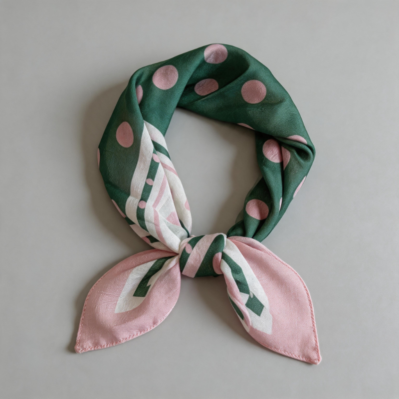 Floral Print Square Scarf Band - Shopdayla Wholesale - #8418