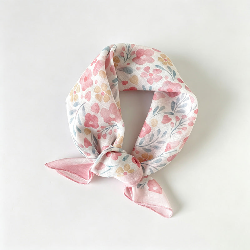 Print Floral Neck Head Bandana