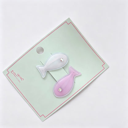 Fish Shape Dot BB Hair Clips