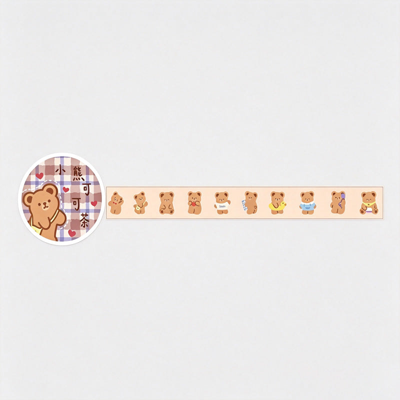 Die‑Cut Washi Tape Small Pattern Stickers