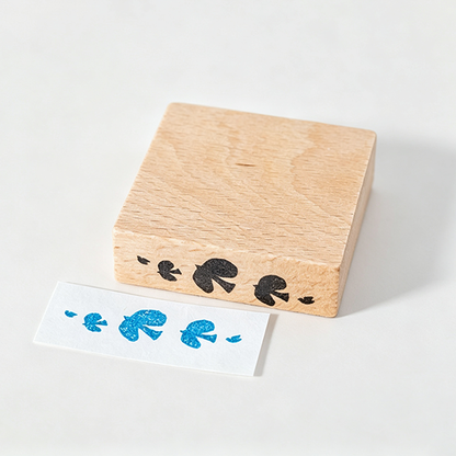 Beech Wood Rubber Stamp