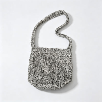 Fuzzy Solid Color Bucket Handle Bag