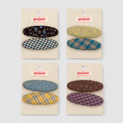 Floral Plaid BB Clip
