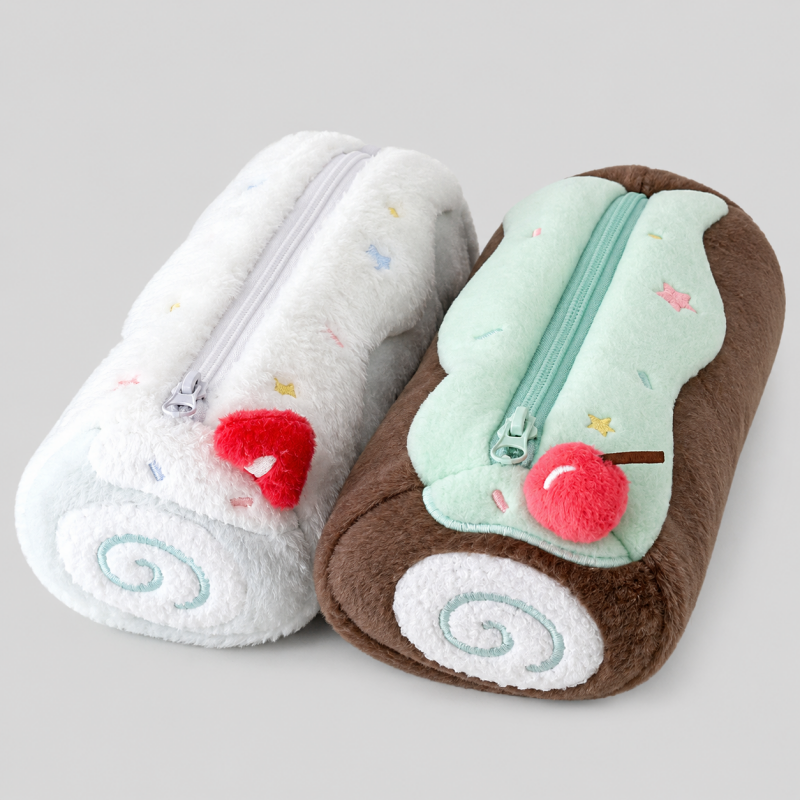 Roll Cake Plush Pencil Case - Shopdayla Wholesale - #2050