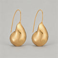 Polished Gold Teardrop Drop Ea - Shopdayla Wholesale - #3890
