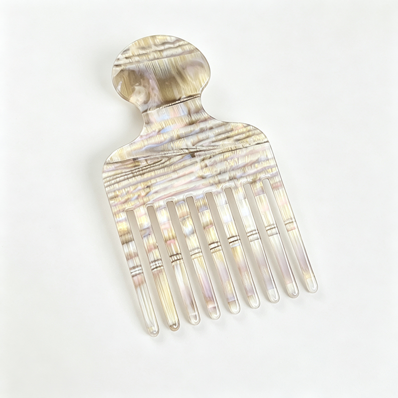Acetate Wide Tooth Hair Pick Comb