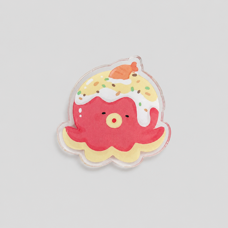 Food Print Transparent Paper Clip