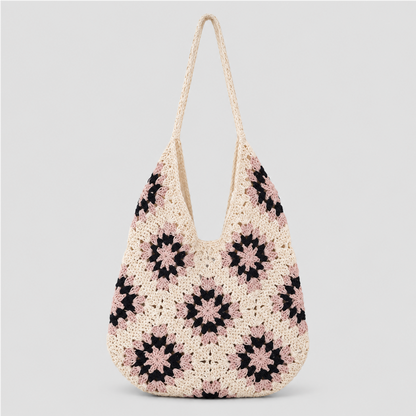Sunflower Knitting Shoulder Bag