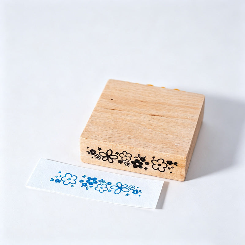 Beech Wood Rubber Stamp