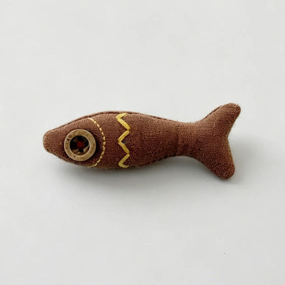 Playful Cartoon Animal Fabric Brooch