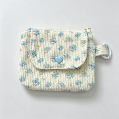 Floral Print Wallet Card Holder