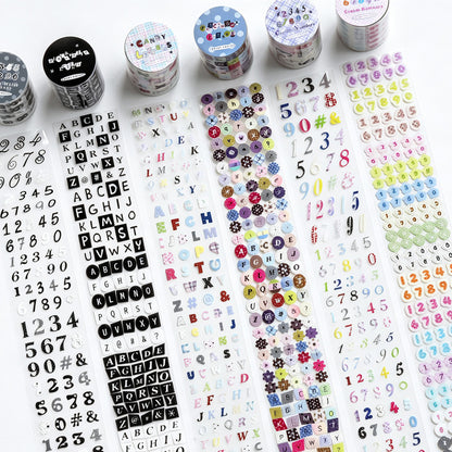 Tape Transparent Alphabet Sticker Tape
