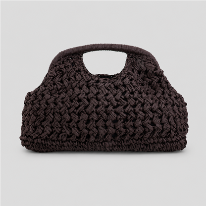 Woven Handle Crochet Bag