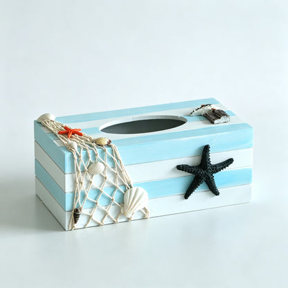 Ocean Wooden Tissue Box