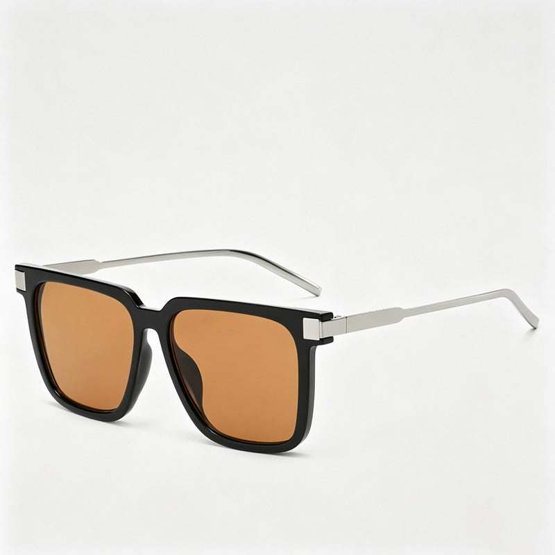 Square Metal Frame Sunglasses
