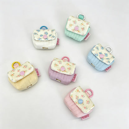 Floral Fabric Snap Storage Pouch